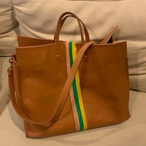 Claire V Leather Tote